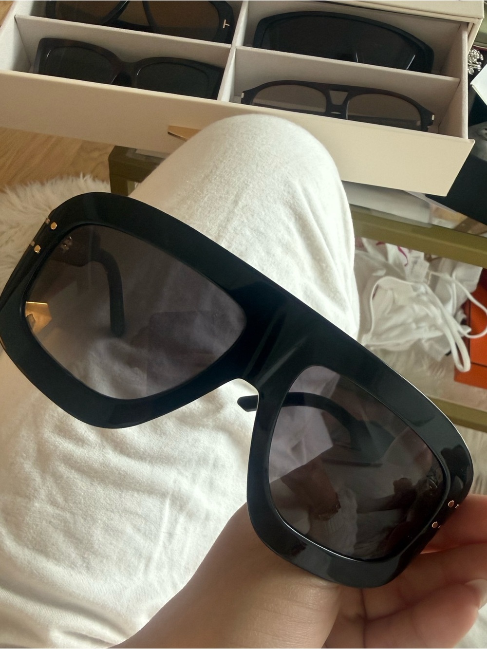 Dior Black Oversized Square Sunglasses - Stylish Women Accessories